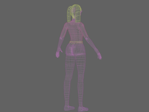 Pretty cute Woman V36031 3D Model