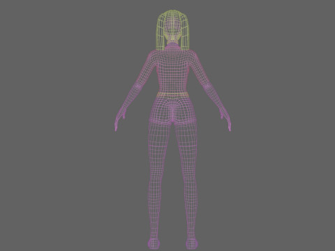 Pretty cute Woman V36031 3D Model