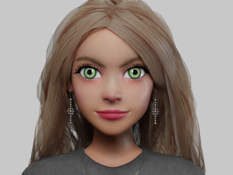 Pretty Standard Woman V32413 3D 模型