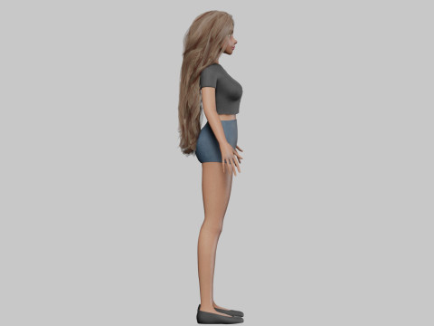 Pretty Standard Woman V32413 3D 模型