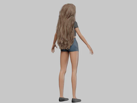 Pretty Standard Woman V32413 3D Model