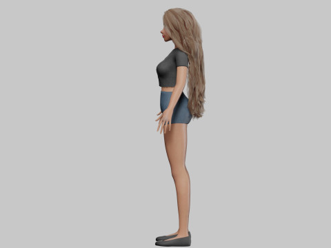 Pretty Standard Woman V32413 3D 模型