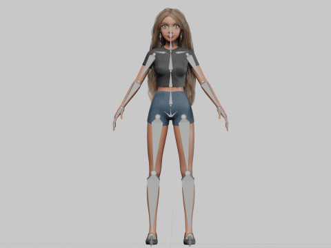 Pretty Standard Woman V32413 3D 模型