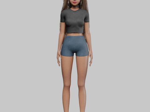 Pretty Standard Woman V32413 3D 模型