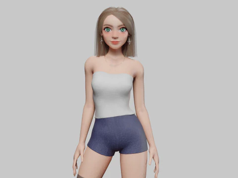 Mulher muito estilizada V29141 Modelo 3D