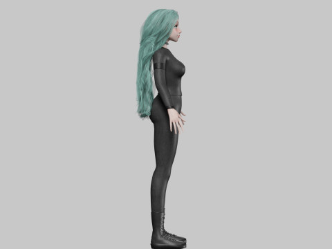 Pretty teen Woman V22191 Modello 3D