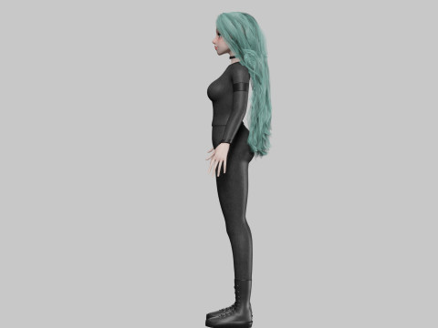 Pretty teen Woman V22191 Modello 3D