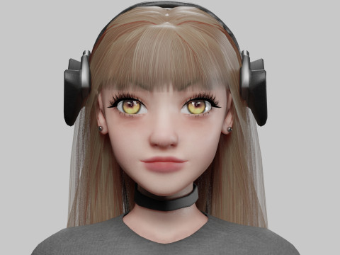 Pretty Young woman V36505 3D Model