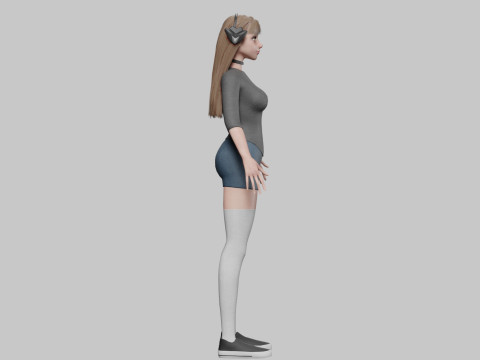 Pretty Young woman V36505 3D Model