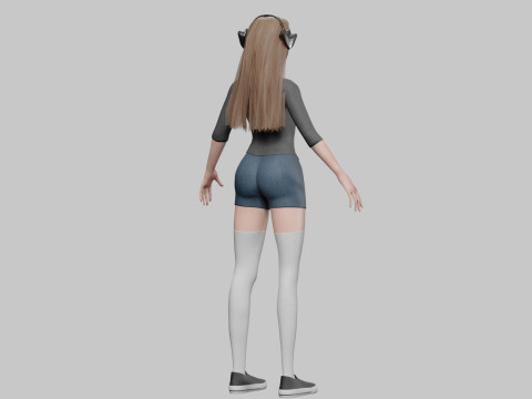Pretty Young woman V36505 3D Model