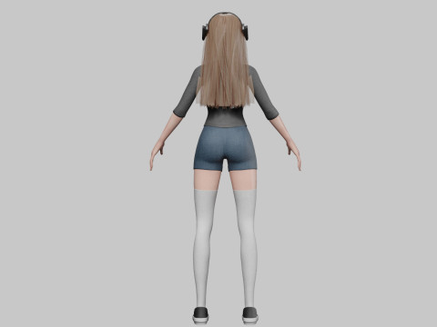 Pretty Young woman V36505 3D Model