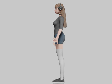 Pretty Young woman V36505 3D Model
