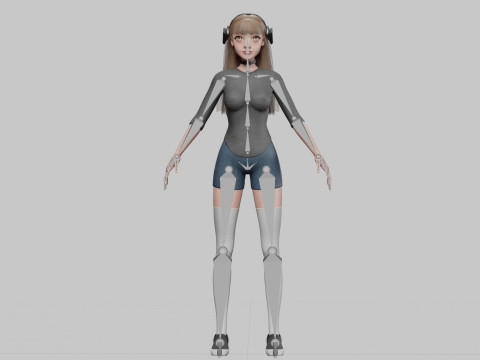 Pretty Young woman V36505 3D Model