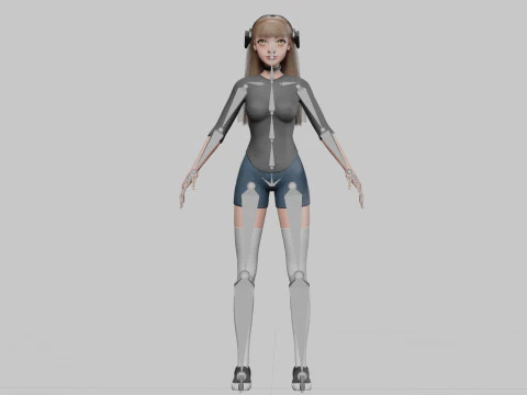 Pretty Young woman V36505 3D Model