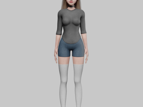 Pretty Young woman V36505 3D Model
