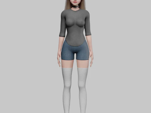 Pretty Young woman V36505 3D Model