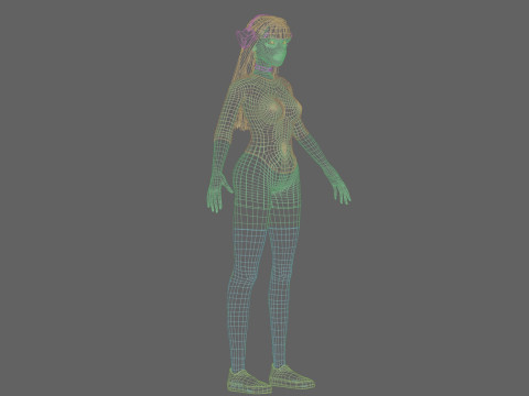 Pretty Young woman V36505 3D Model