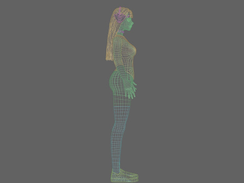 Pretty Young woman V36505 3D Model