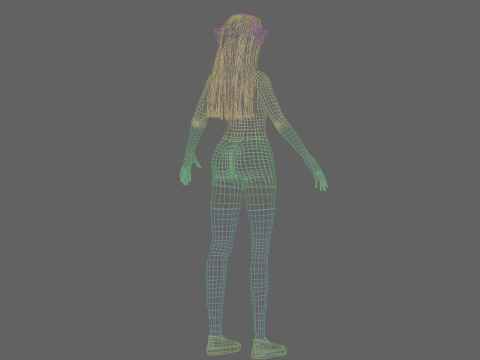 Pretty Young woman V36505 3D Model
