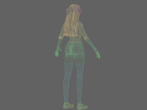 Pretty Young woman V36505 3D Model