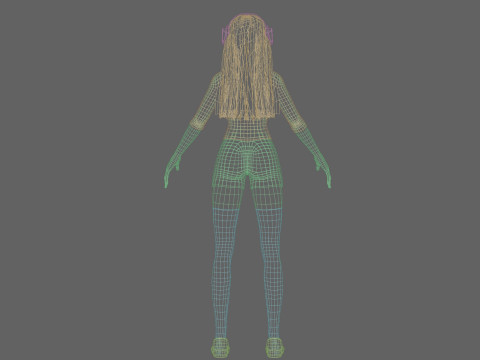 Pretty Young woman V36505 3D Model