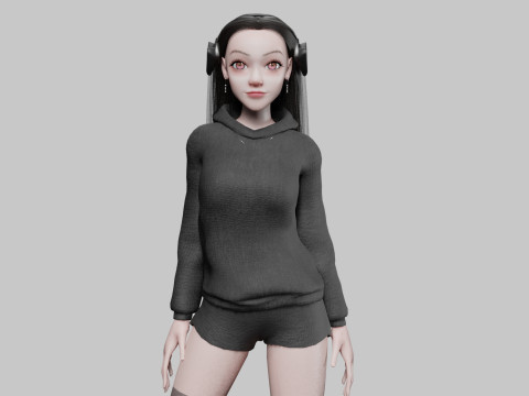 Standard Basic Woman V34236 3D 模型