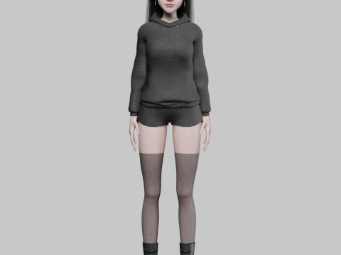 Standard Basic Woman V34236 3D Model