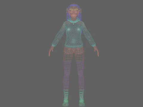Standard Basic Woman V34236 3D Model
