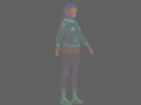 Standard Basic Woman V34236 3D Model
