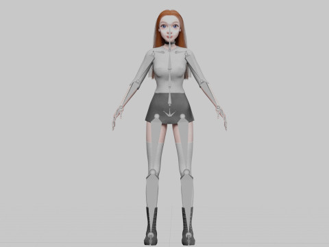 Standard cute Woman V41359 Modèle 3D