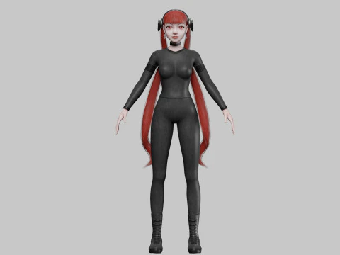 Sweet Basic Woman V32934 3D Model