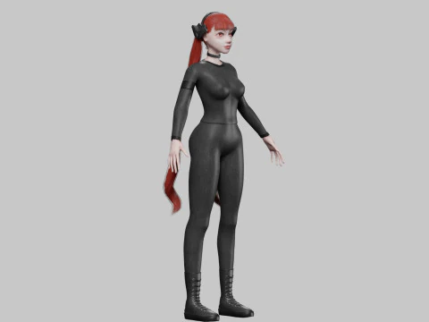 Sweet Basic Woman V32934 3D Model