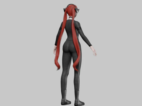 Sweet Basic Woman V32934 3D Model