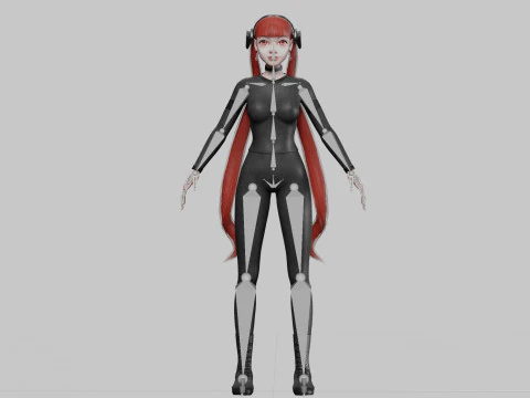 Sweet Basic Woman V32934 3D Model