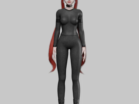 Sweet Basic Woman V32934 3D Model