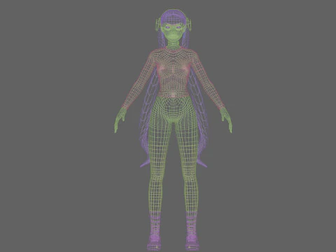 Sweet Basic Woman V32934 3D Model