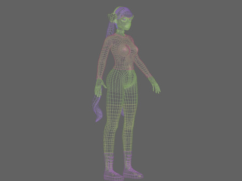Sweet Basic Woman V32934 Modèle 3D