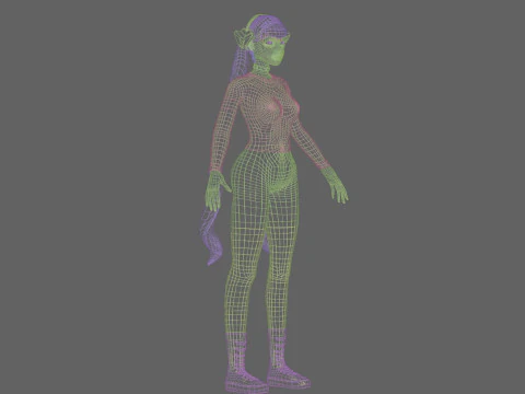 Sweet Basic Woman V32934 3D Model