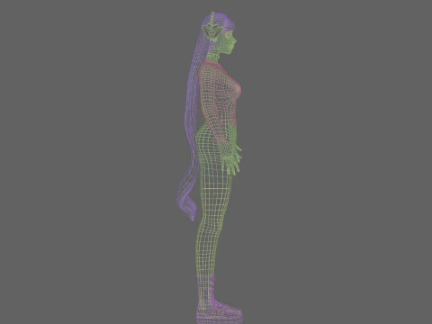Sweet Basic Woman V32934 3D Model