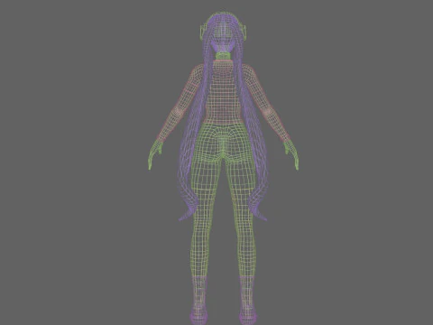 Sweet Basic Woman V32934 3D Model