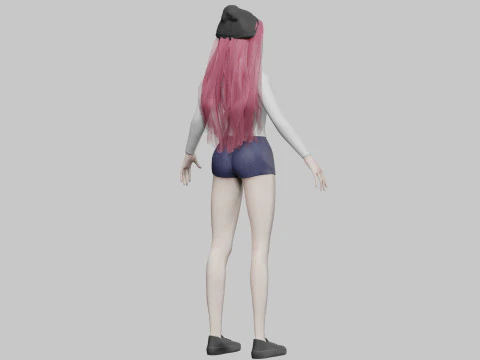 Sweet cute Woman V34176 3D Model