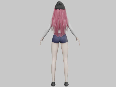 Sweet cute Woman V34176 3D Model