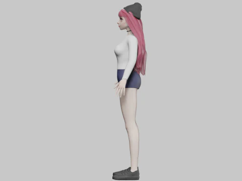 Sweet cute Woman V34176 3D Model