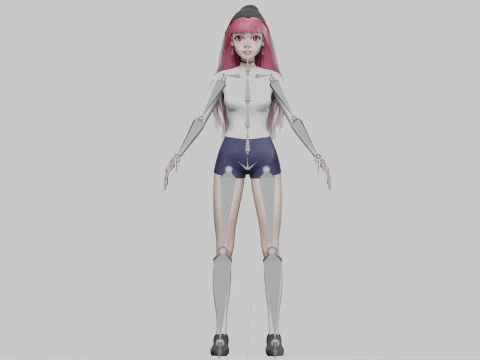 Sweet cute Woman V34176 3D Model