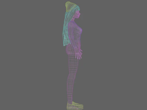 Sweet cute Woman V34176 3D Model