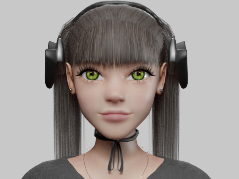 Sweet Pretty Woman V23828 3D Model