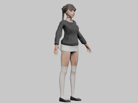 Sweet Pretty Woman V23828 3D Model