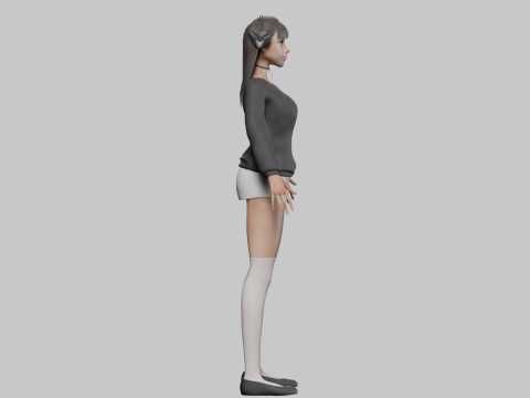 Sweet Pretty Woman V23828 3D Model