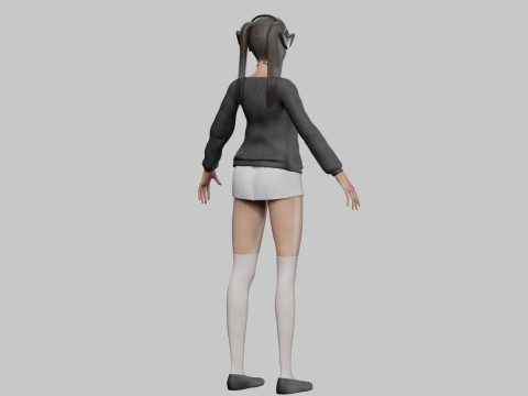 Sweet Pretty Woman V23828 3D Model