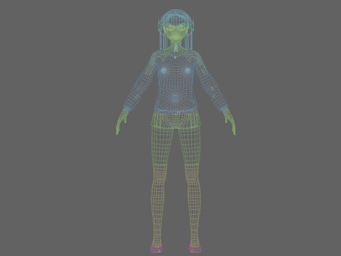 Sweet Pretty Woman V23828 3D Model